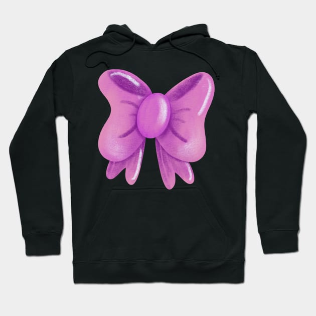 Pink & Purple ribbon Hoodie by Subspace Balloon